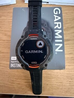 Garmin Black Watch with Orange Accents
